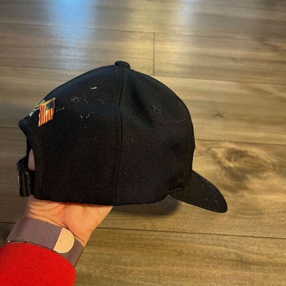 Vintage‎ Starter NFL Steelers Black Athletic Strap Back Hat - Picture 2 of 5